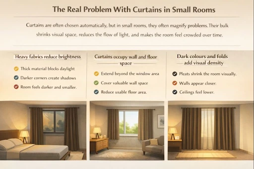 Problem With Curtains in Small Rooms