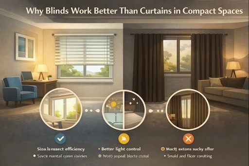 Blinds Work Better Than Curtains in Compact Spaces