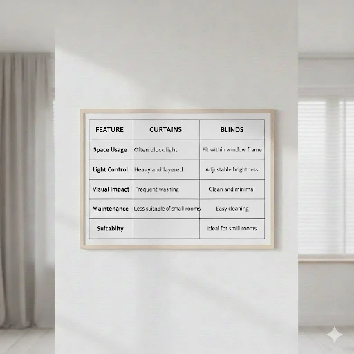 Curtains vs Blinds for Small Rooms